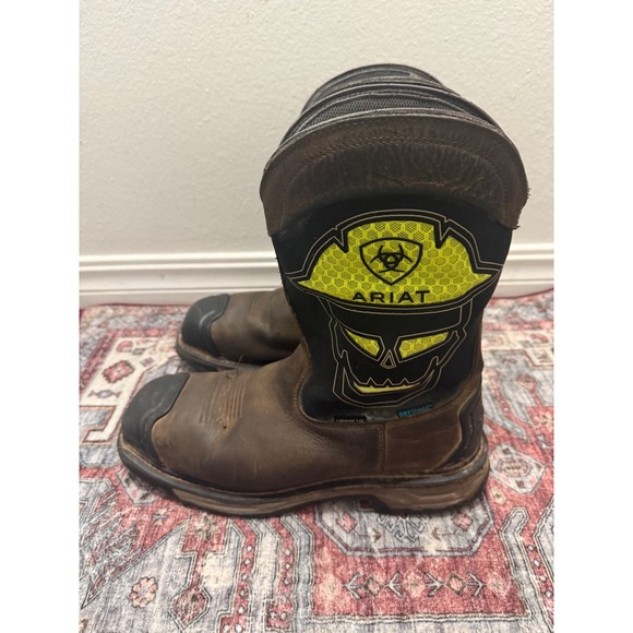 Ariat Work Composite Toe Waterproof Skull Logo Work Boots Mens 10.5 EE - Picture 3 of 8